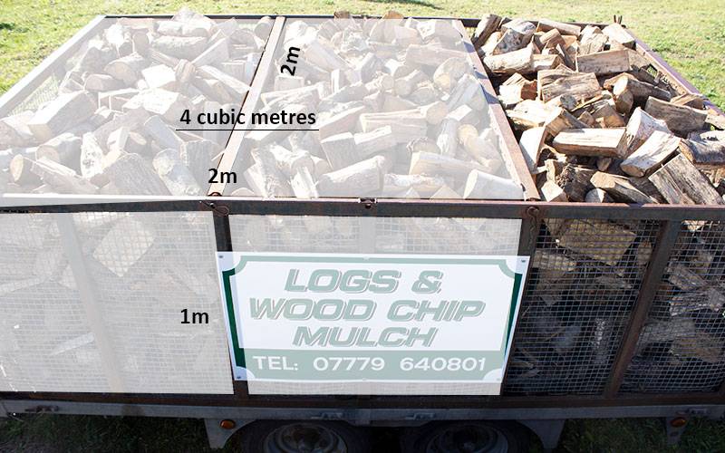 Hardwood logs 4 cubic metres